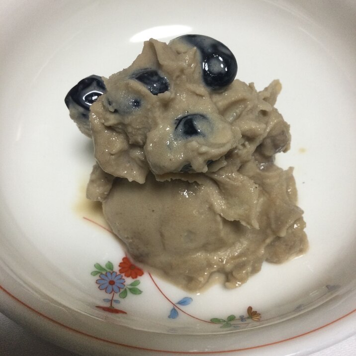 黒豆と紅茶ラテアイスクリーム